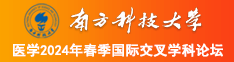 大鸡巴戳小穴南方科技大学医学2024年春季国际交叉学科论坛